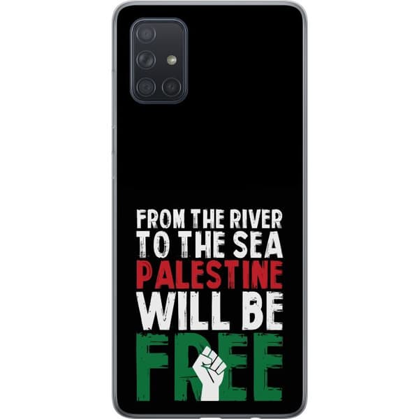 Samsung Galaxy A71 Läpinäkyvä kuori Vapauta Palestiina