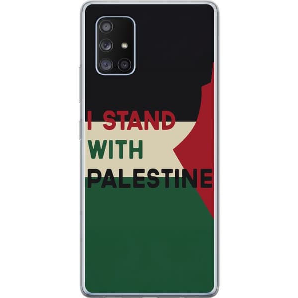 Samsung Galaxy A71 5G Gennemsigtig cover Stå sammen med Palæstina - solidaritetsdesign med en stærk besked