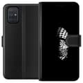 Pikkukuva 1 / 3: Samsung Galaxy A71 Lompakkokotelo Keffiyeh-kuviointi - klassinen palestiinalainen mustavalkoinen shaali, jolla on kulttuurinen merkitys