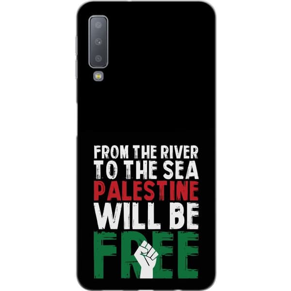 Samsung Galaxy A7 (2018) Gennemsigtig cover Fri Palæstina