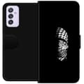 Pikkukuva 1 / 3: Samsung Galaxy A82 5G Lompakkokotelo Keffiyeh-kuviointi - klassinen palestiinalainen mustavalkoinen shaali, jolla on kulttuurinen merkitys
