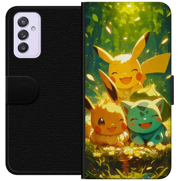 Samsung Galaxy A82 5G Tegnebogsetui Pixelmonster spillestil - farverig design til retro-elskende gamere