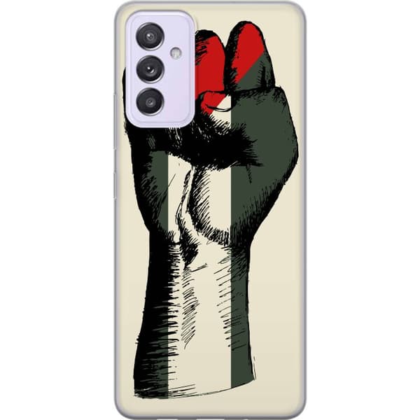 Samsung Galaxy A82 5G Läpinäkyvä kuori Käsi sidottu Palestinan väreihin - voimakas symboli vapausliikkeelle