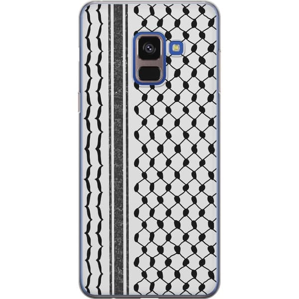 Samsung Galaxy A8 (2018) Genomskinligt Skal Palestinskt mönster – inspirerat av keffiyeh-tyg i traditionell stil