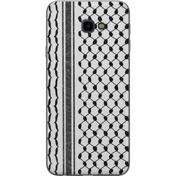 Samsung Galaxy J4+ Gennemsigtig cover Palæstinensisk mønster - inspireret af traditionel stil keffiyeh-stof