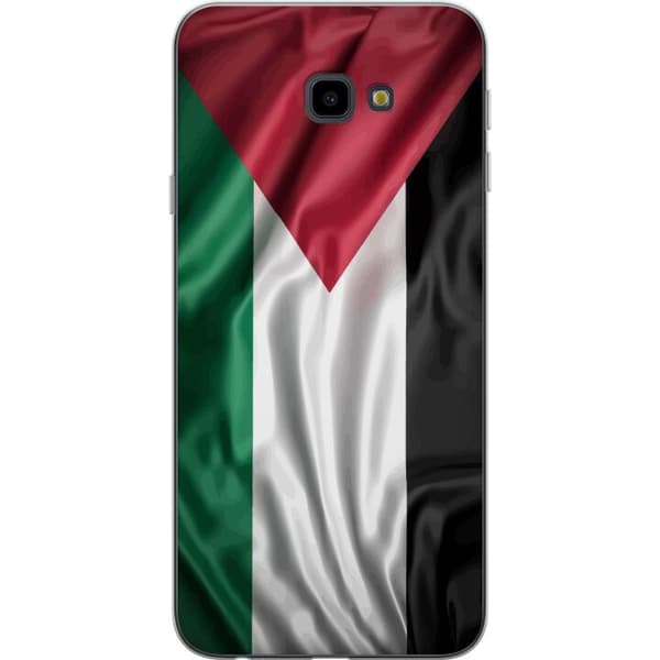 Samsung Galaxy J4+ Läpinäkyvä kuori Palestiinan lippu – ikoninen vapauden symboli punaisessa, mustassa, valkoisessa ja vihreässä