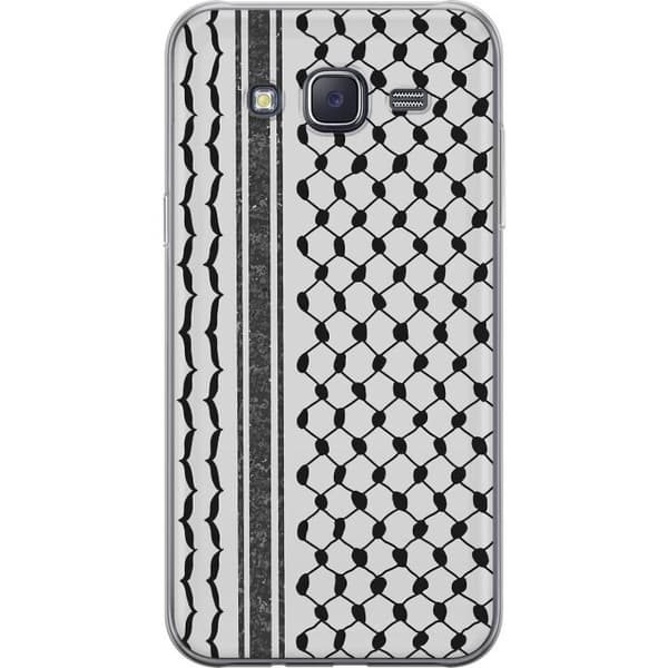 Samsung Galaxy J5 Gjennomsiktig deksel Palestinsk mønster - inspirert av tradisjonell stil keffiyeh-stoff