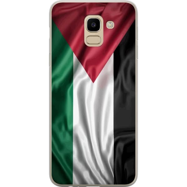 Samsung Galaxy J6 Läpinäkyvä kuori Palestiinan lippu – ikoninen vapauden symboli punaisessa, mustassa, valkoisessa ja vihreässä