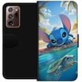 Miniatyrbillede 1 af 3: Samsung Galaxy Note20 Ultra Tegnebogsetui Stitch med skildpadde - sød blå alien i tropisk strandmiljø fra Disney