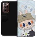 Miniatyrbild 1 av 3: Samsung Galaxy Note20 Ultra Plånboksfodral Labubu med hatt – Pop Mart-figur Mr. Butcher i retro stil med karaktär