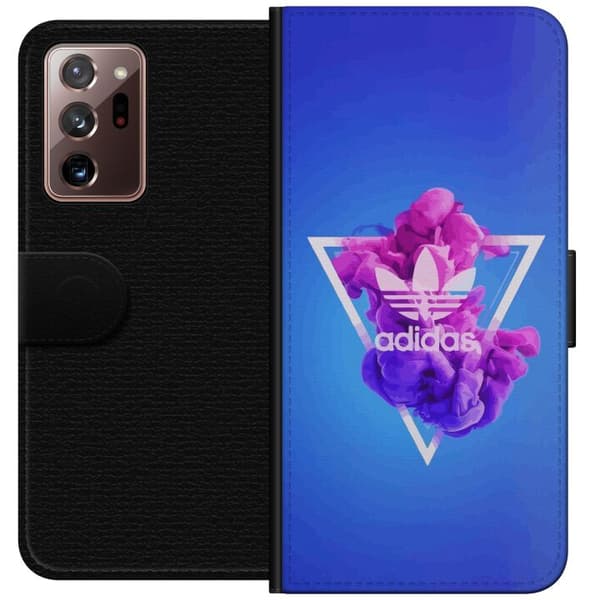 Samsung Galaxy Note20 Ultra Plånboksfodral Adidas-inspirerad blå design – sportigt motiv med retrovibe i blå toner