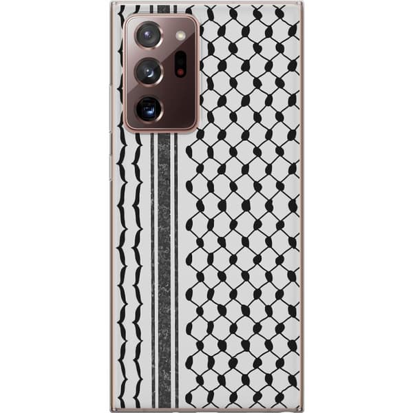 Samsung Galaxy Note20 Ultra Läpinäkyvä kuori Palestiinalainen kuvio - perinteiseen tyyliin inspiroima keffiyeh-kangas