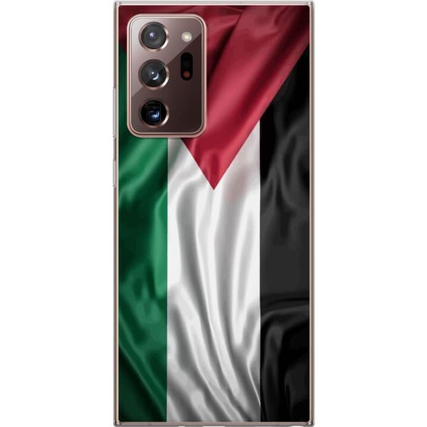 Samsung Galaxy Note20 Ultra Gennemsigtig cover Palestinaflaget – ikonisk frihedssymbol i rød, sort, hvid og grøn