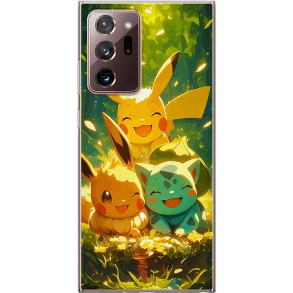 Samsung Galaxy Note20 Ultra Genomskinligt Skal Pixelmonster spelstil – färgstark design för retroälskande gamers