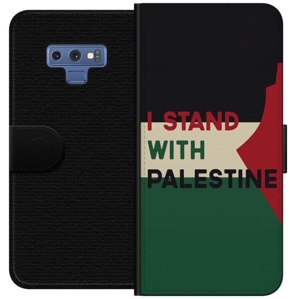 Samsung Galaxy Note9 Tegnebogsetui Stå sammen med Palæstina - solidaritetsdesign med en stærk besked