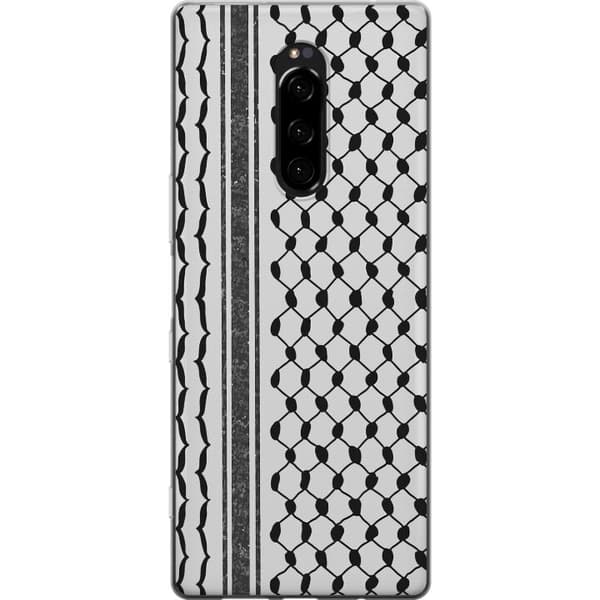 Sony Xperia 1 Gennemsigtig cover Palæstinensisk mønster - inspireret af traditionel stil keffiyeh-stof