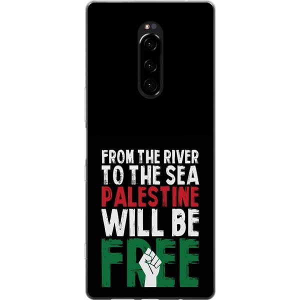 Sony Xperia 1 Gennemsigtig cover Fri Palæstina