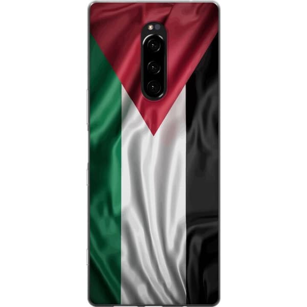 Sony Xperia 1 Läpinäkyvä kuori Palestiinan lippu – ikoninen vapauden symboli punaisessa, mustassa, valkoisessa ja vihreässä