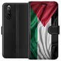 Miniatyrbillede 1 af 3: Sony Xperia 10 III Tegnebogsetui Palestinaflaget – ikonisk frihedssymbol i rød, sort, hvid og grøn