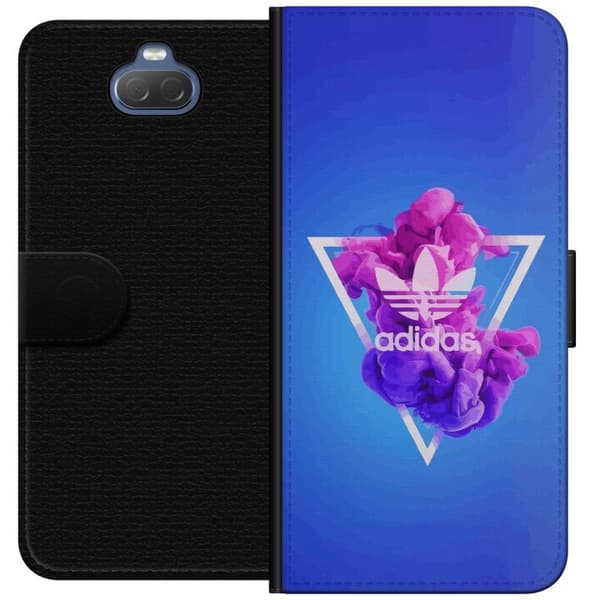 Sony Xperia 10 Lommeboketui Adidas-inspirert blått design - sporty motiv med retro vibe i blåtoner