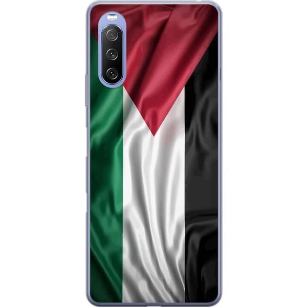 Sony Xperia 10 III Lite Gjennomsiktig deksel Palestinaflagget – ikoniskt symbol på frihet i rødt, svart, hvitt og grønt