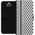 Miniatyrbilde 1 av 3: Sony Xperia 10 Plus Lommeboketui Palestinsk mønster - inspirert av tradisjonell stil keffiyeh-stoff