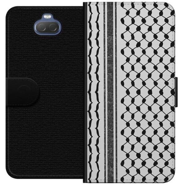 Sony Xperia 10 Plus Lommeboketui Palestinsk mønster - inspirert av tradisjonell stil keffiyeh-stoff