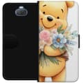 Miniatyrbilde 1 av 3: Sony Xperia 10 Plus Lommeboketui Nalle Puh med blomster - klassisk barnefavoritt i en blomstrende vår miljø