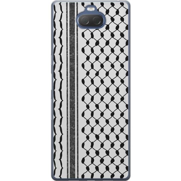Sony Xperia 10 Plus Gjennomsiktig deksel Palestinsk mønster - inspirert av tradisjonell stil keffiyeh-stoff