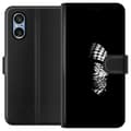 Miniatyrbilde 1 av 3: Sony Xperia 10 VI Lommeboketui Keffiyeh-mønster - klassisk svart-hvit palestinsk sjal med kulturell betydning