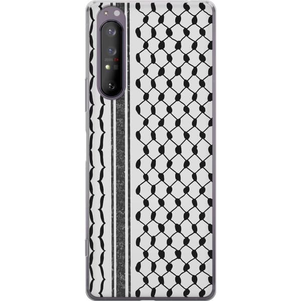 Sony Xperia 1 II Gennemsigtig cover Palæstinensisk mønster - inspireret af traditionel stil keffiyeh-stof