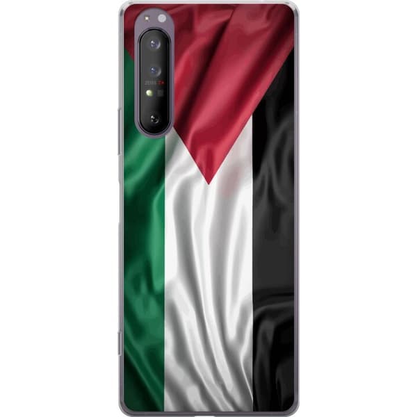 Sony Xperia 1 II Gjennomsiktig deksel Palestinaflagget – ikoniskt symbol på frihet i rødt, svart, hvitt og grønt