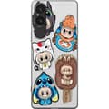 Miniatyrbild 1 av 3: Sony Xperia 10 VI Genomskinligt Skal Labubu figursamling – Pop Mart Labubu The Monsters i färgglad design