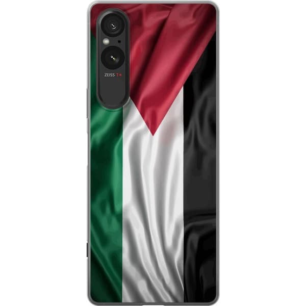 Sony Xperia 10 VI Gjennomsiktig deksel Palestinaflagget – ikoniskt symbol på frihet i rødt, svart, hvitt og grønt