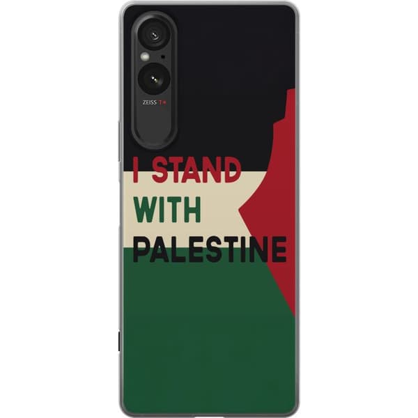 Sony Xperia 10 VI Gjennomsiktig deksel Stå opp for Palestina - solidaritetsdesign med en sterk melding