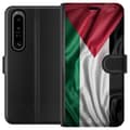 Miniatyrbillede 1 af 3: Sony Xperia 1 IV Tegnebogsetui Palestinaflaget – ikonisk frihedssymbol i rød, sort, hvid og grøn