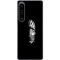 Miniatyrbilde 1 av 3: Sony Xperia 1 IV Gjennomsiktig deksel Keffiyeh-mønster - klassisk svart-hvit palestinsk sjal med kulturell betydning