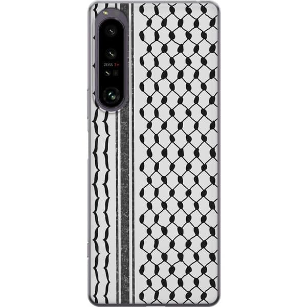 Sony Xperia 1 IV Genomskinligt Skal Palestinskt mönster – inspirerat av keffiyeh-tyg i traditionell stil
