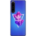 Miniatyrbilde 1 av 3: Sony Xperia 1 IV Gjennomsiktig deksel Adidas-inspirert blått design - sporty motiv med retro vibe i blåtoner
