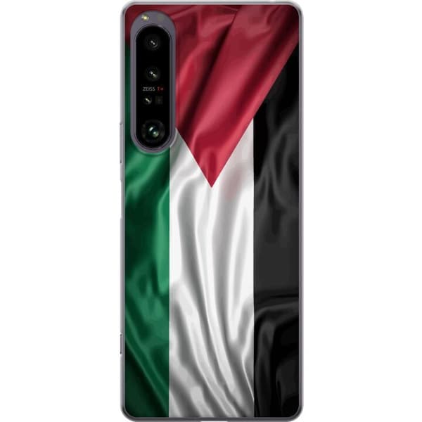 Sony Xperia 1 IV Gjennomsiktig deksel Palestinaflagget – ikoniskt symbol på frihet i rødt, svart, hvitt og grønt