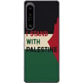 Pikkukuva 1 / 3: Sony Xperia 1 IV Läpinäkyvä kuori Pysähdy Palestiinan puolesta - solidaarisuussuunnittelu vahvalla viestillä