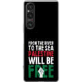 Miniatyrbild 1 av 3: Sony Xperia 1 V Genomskinligt Skal Free Palestine – politiskt statement med kraftfullt grafiskt uttryck