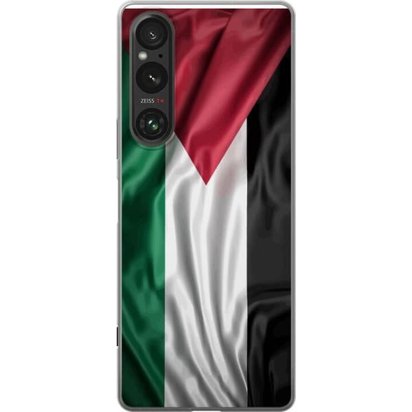 Sony Xperia 1 V Gjennomsiktig deksel Palestinaflagget – ikoniskt symbol på frihet i rødt, svart, hvitt og grønt