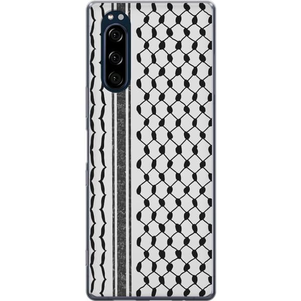 Sony Xperia 5 Läpinäkyvä kuori Palestiinalainen kuvio - perinteiseen tyyliin inspiroima keffiyeh-kangas