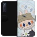 Miniatyrbillede 1 af 3: Sony Xperia 5 II Tegnebogsetui Labubu med hat - Pop Mart figur Mr. Butcher i retro-stil med karakter