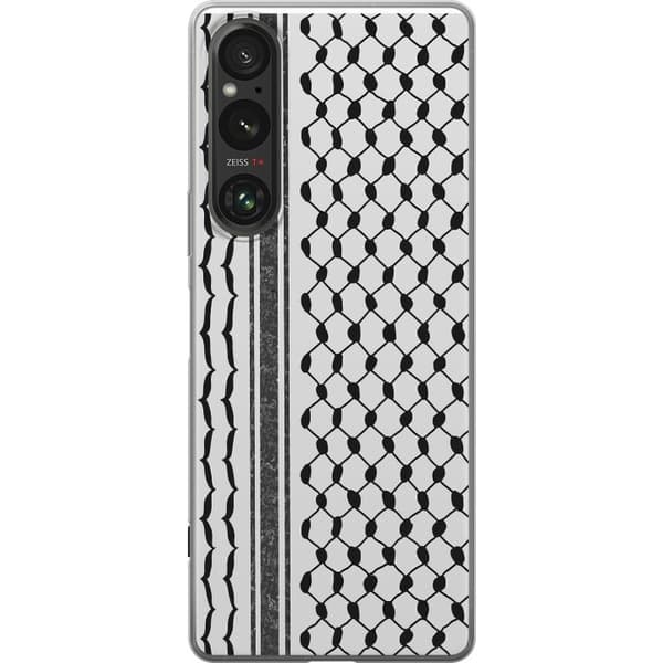 Sony Xperia 1 VI Gennemsigtig cover Palæstinensisk mønster - inspireret af traditionel stil keffiyeh-stof