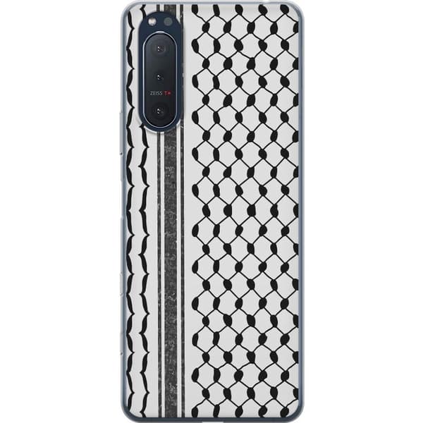 Sony Xperia 5 II Gennemsigtig cover Palæstinensisk mønster - inspireret af traditionel stil keffiyeh-stof