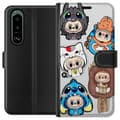 Pikkukuva 1 / 3: Sony Xperia 5 III Lompakkokotelo Labubu hahmokokoelma - Pop Mart Labubu The Monsters väriluulisessa muotoilussa