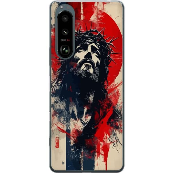 Sony Xperia 5 III Läpinäkyvä kuori Jeesus ristillä - kristillinen aihe vahvalla symboliikalla uskosta ja toivosta