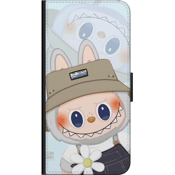 Sony Xperia XA2 Plånboksfodral Labubu med hatt – Pop Mart-figur Mr. Butcher i retro stil med karaktär